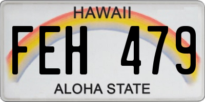 HI license plate FEH479