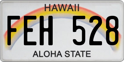 HI license plate FEH528