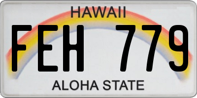 HI license plate FEH779