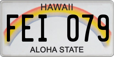 HI license plate FEI079
