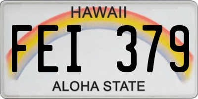HI license plate FEI379