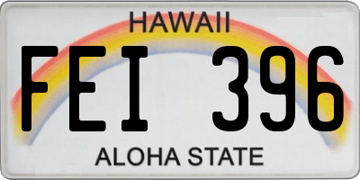HI license plate FEI396