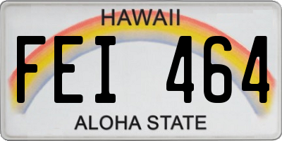HI license plate FEI464