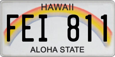 HI license plate FEI811