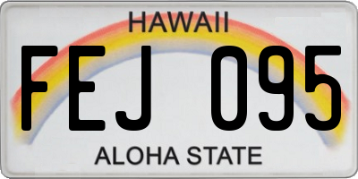 HI license plate FEJ095
