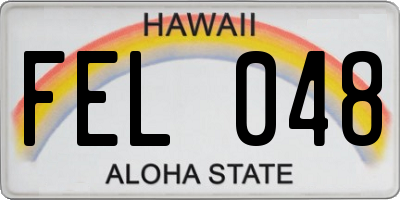 HI license plate FEL048