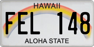 HI license plate FEL148