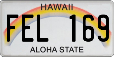 HI license plate FEL169