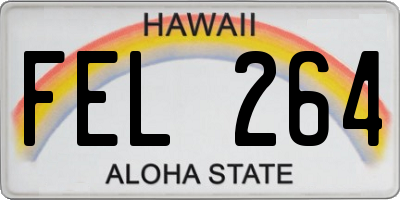 HI license plate FEL264