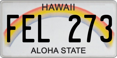 HI license plate FEL273
