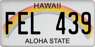 HI license plate FEL439