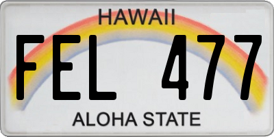 HI license plate FEL477