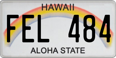 HI license plate FEL484