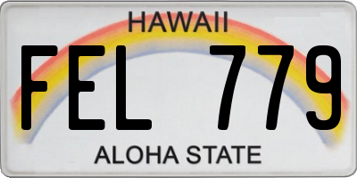 HI license plate FEL779