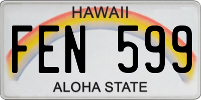 HI license plate FEN599