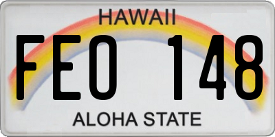 HI license plate FEO148