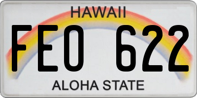 HI license plate FEO622