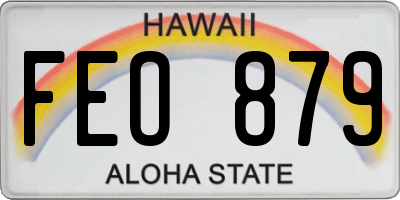HI license plate FEO879