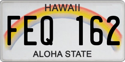 HI license plate FEQ162