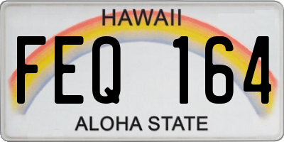 HI license plate FEQ164