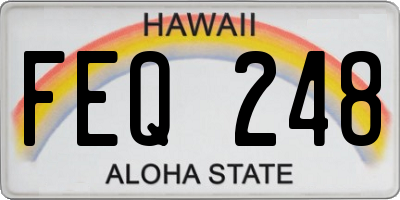 HI license plate FEQ248