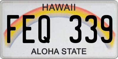 HI license plate FEQ339