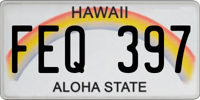 HI license plate FEQ397