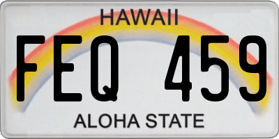HI license plate FEQ459