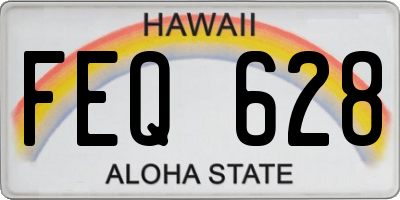 HI license plate FEQ628