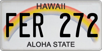 HI license plate FER272