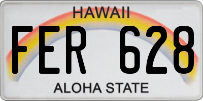 HI license plate FER628