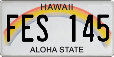 HI license plate FES145