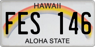 HI license plate FES146