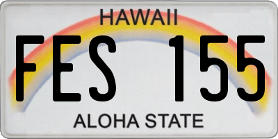 HI license plate FES155