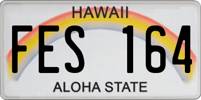 HI license plate FES164