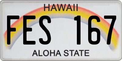 HI license plate FES167