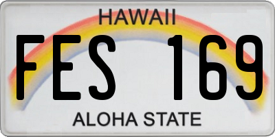 HI license plate FES169