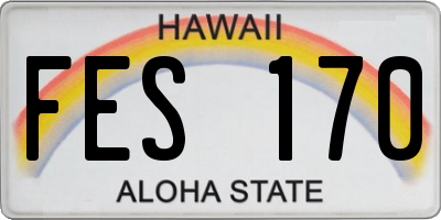 HI license plate FES170