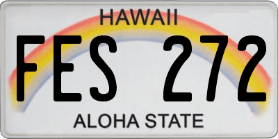 HI license plate FES272