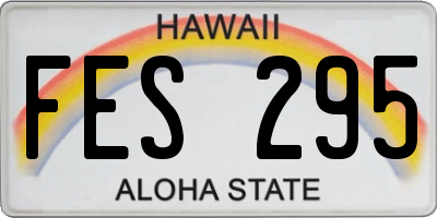 HI license plate FES295