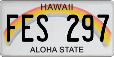 HI license plate FES297