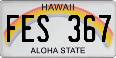 HI license plate FES367