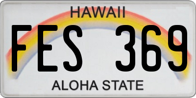 HI license plate FES369