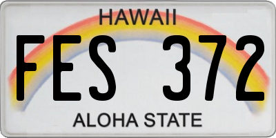 HI license plate FES372