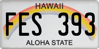HI license plate FES393