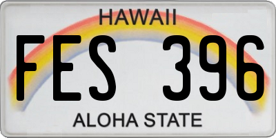 HI license plate FES396