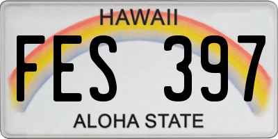 HI license plate FES397