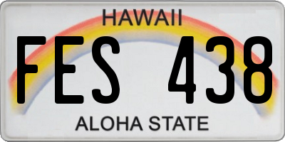 HI license plate FES438