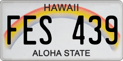 HI license plate FES439