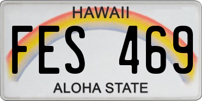 HI license plate FES469